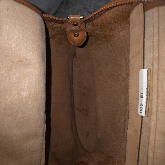 Vintage 90s Dooney & Bourke Norfolk Case Satchel Bag Brown Leather Western Chic - Picture 3 of 8